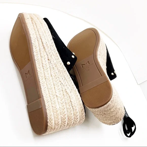 🆕{Marc Fisher} Verena Studded Suede Espadrilles - Picture 13 of 17